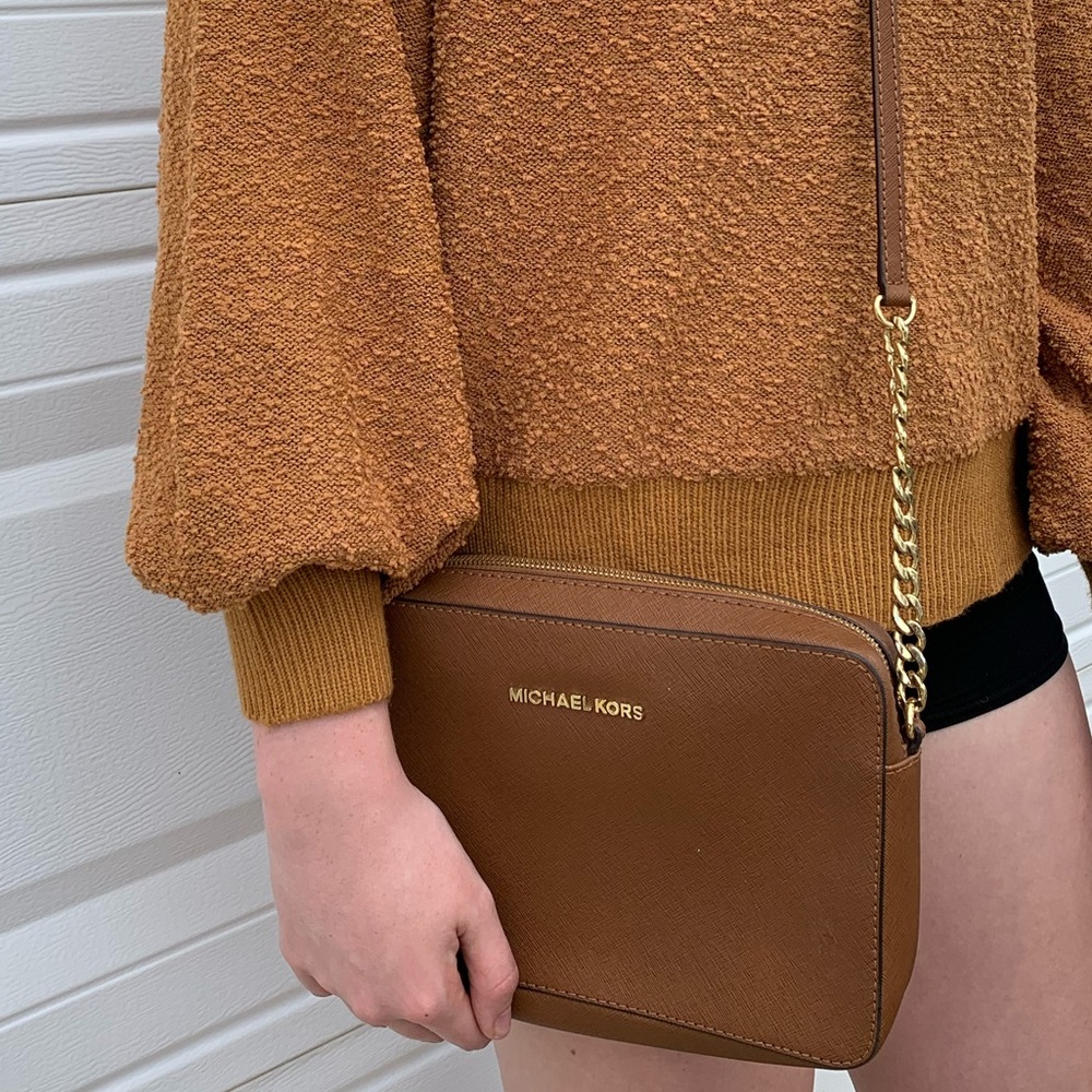 Michael Kors Leather Crossbody Purse